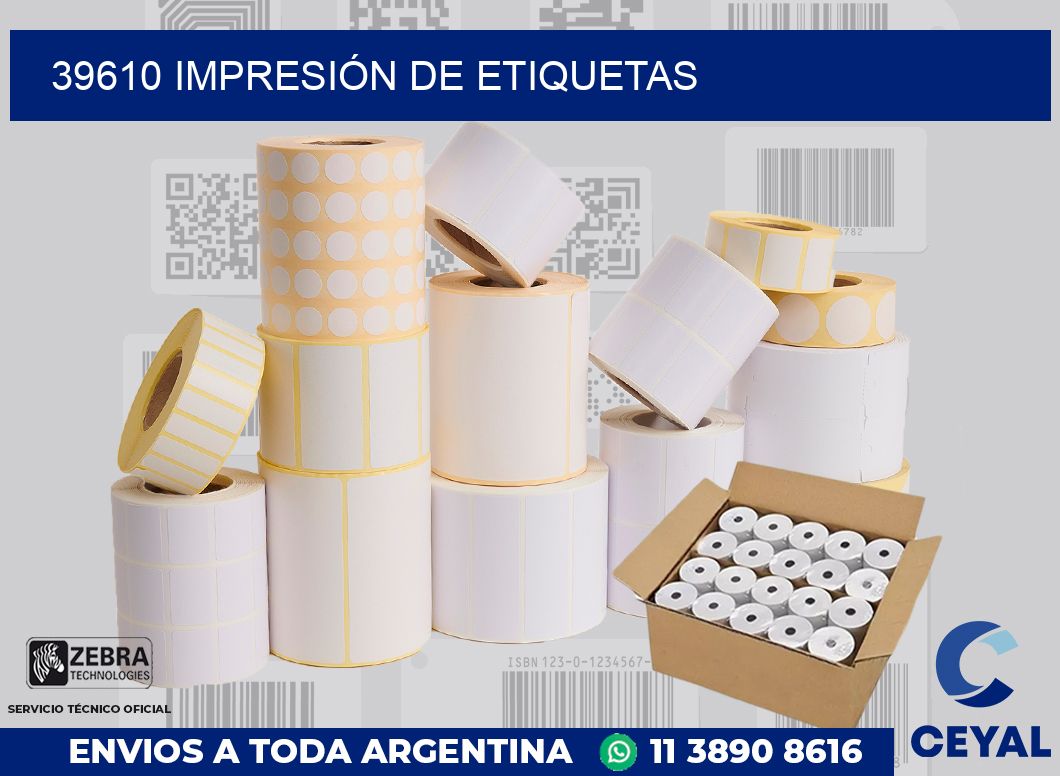 39610 IMPRESIÓN DE ETIQUETAS