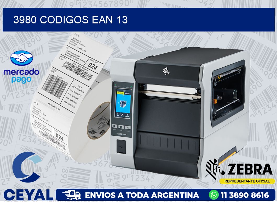 3980 CODIGOS EAN 13