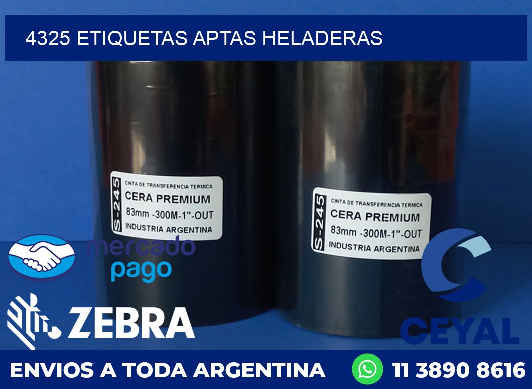4325 ETIQUETAS APTAS HELADERAS