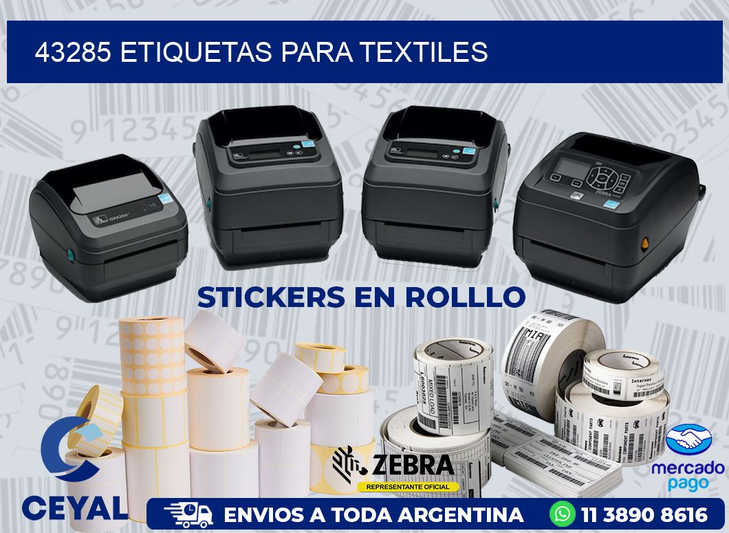 43285 ETIQUETAS PARA TEXTILES