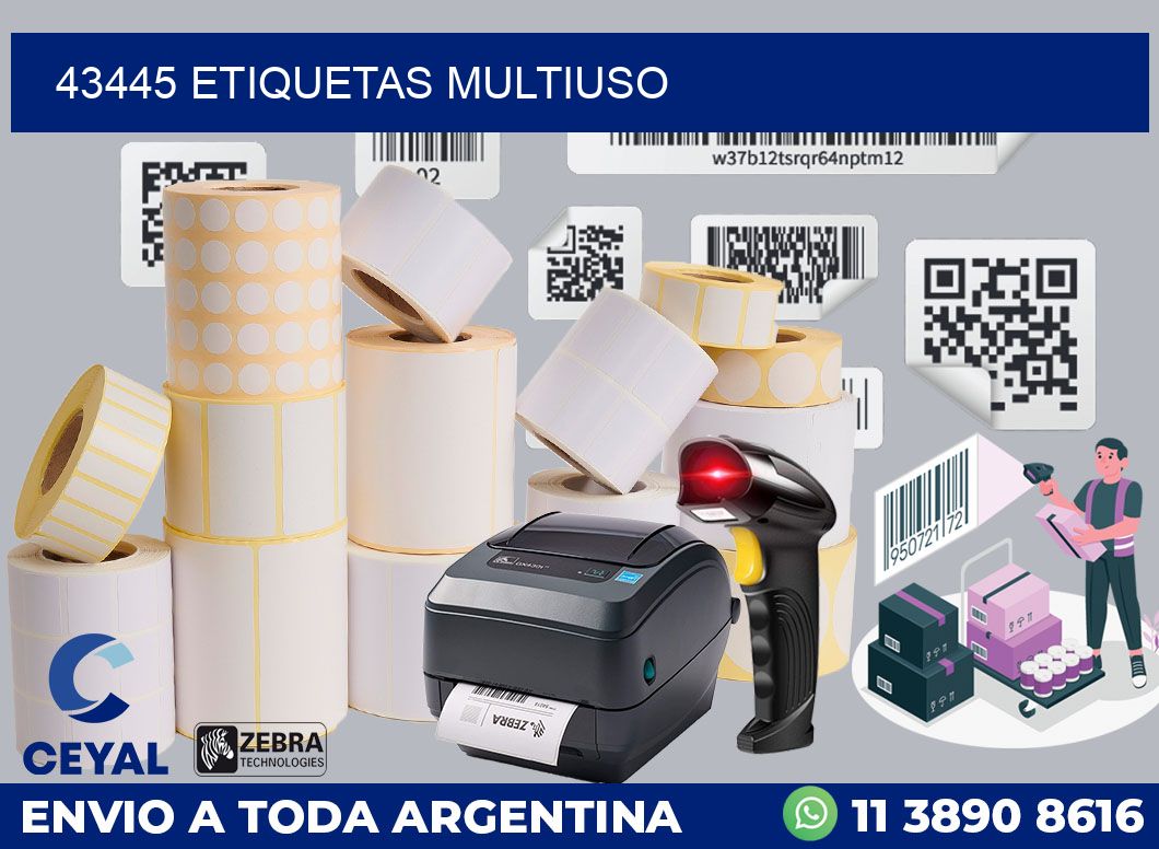 43445 ETIQUETAS MULTIUSO