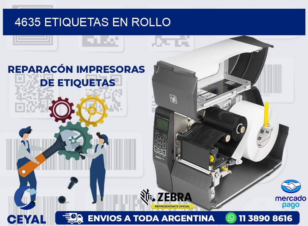 4635 ETIQUETAS EN ROLLO