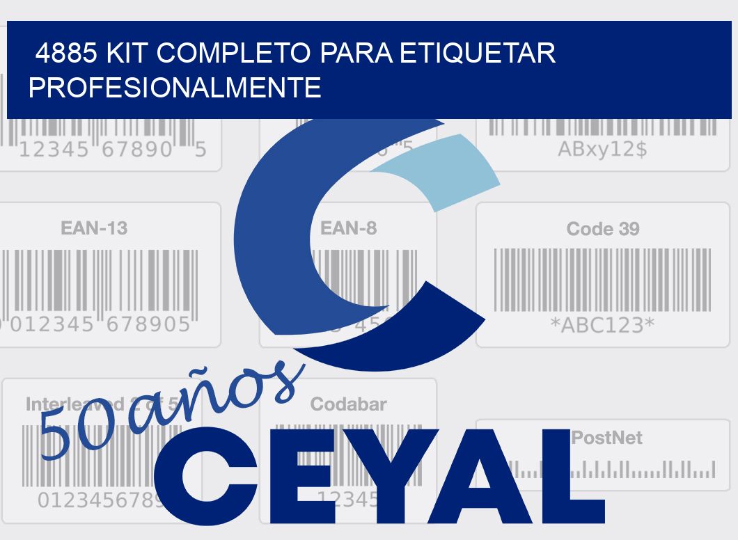 4885 KIT COMPLETO PARA ETIQUETAR PROFESIONALMENTE