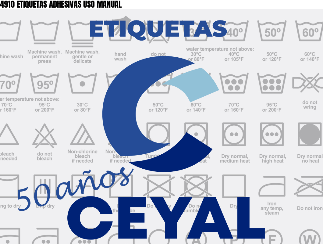 4910 ETIQUETAS ADHESIVAS USO MANUAL