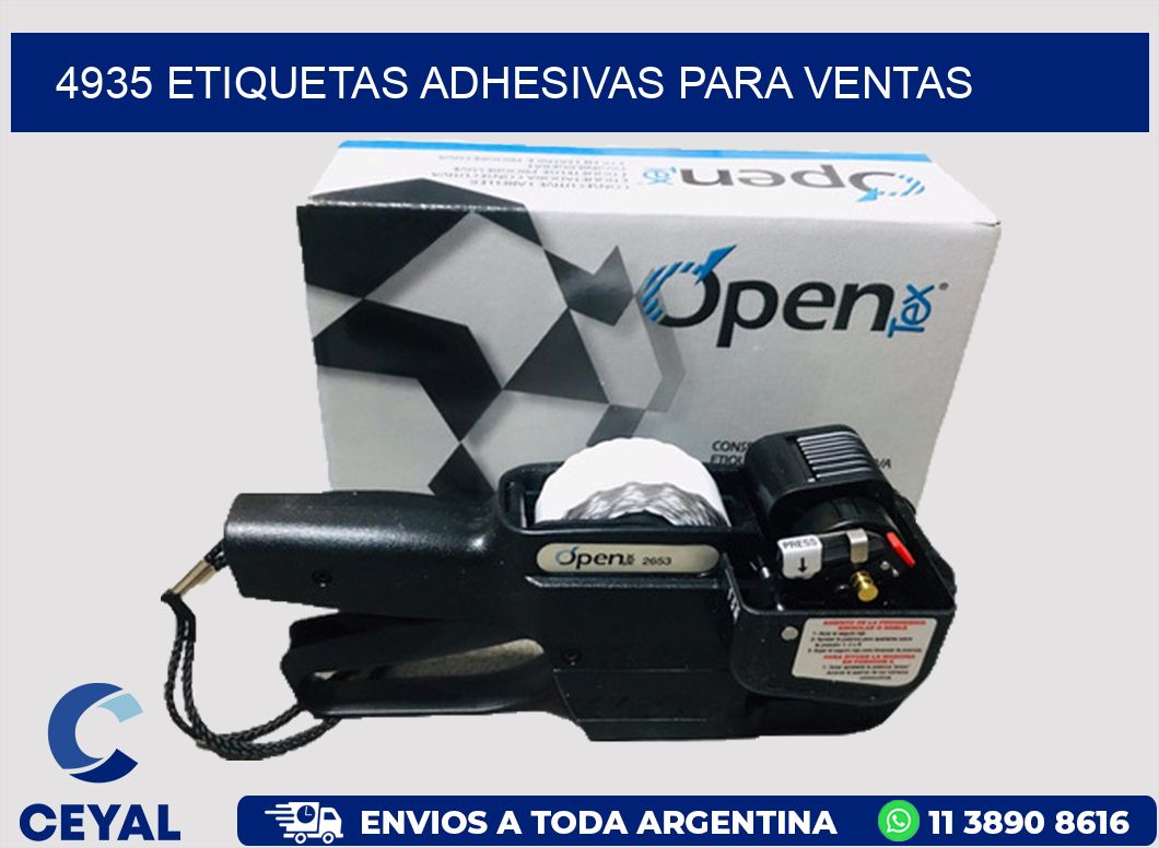 4935 ETIQUETAS ADHESIVAS PARA VENTAS
