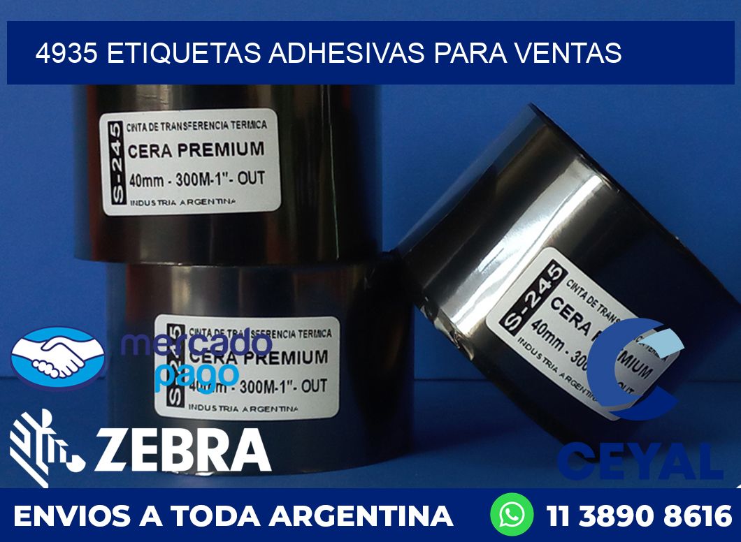 4935 ETIQUETAS ADHESIVAS PARA VENTAS