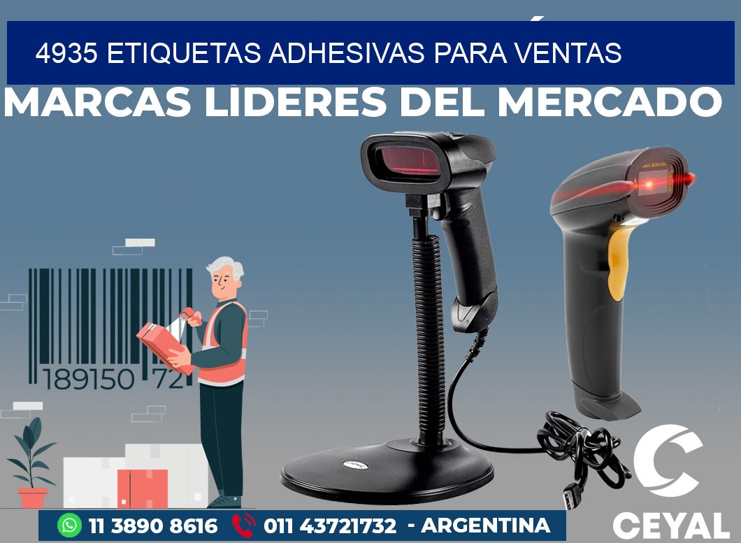 4935 ETIQUETAS ADHESIVAS PARA VENTAS