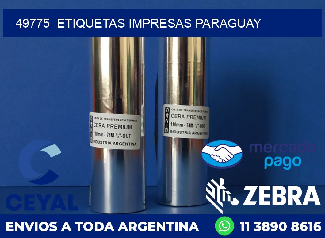 49775  ETIQUETAS IMPRESAS PARAGUAY