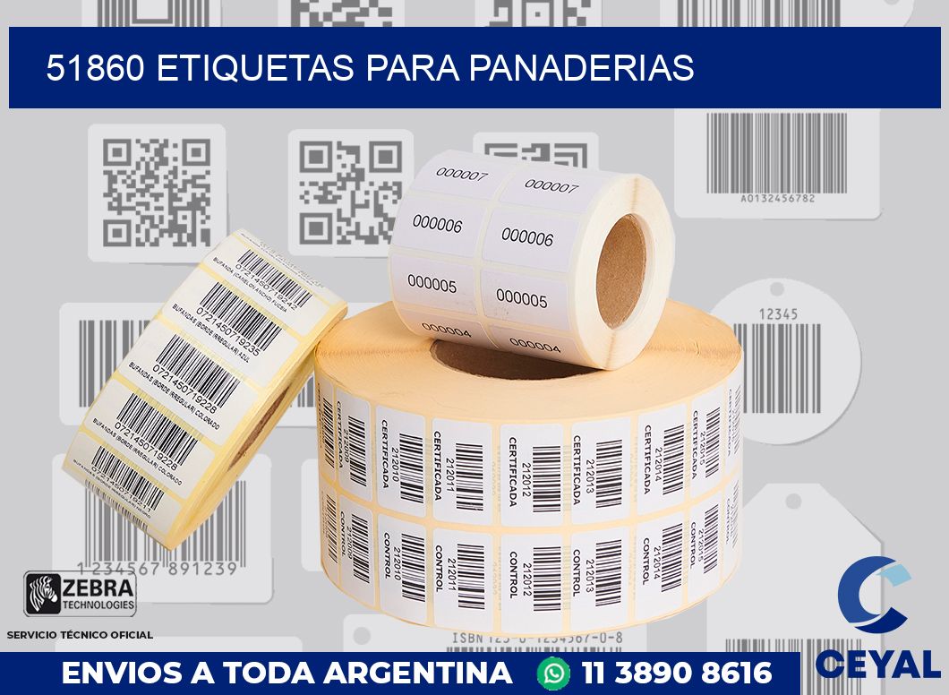 51860 ETIQUETAS PARA PANADERIAS