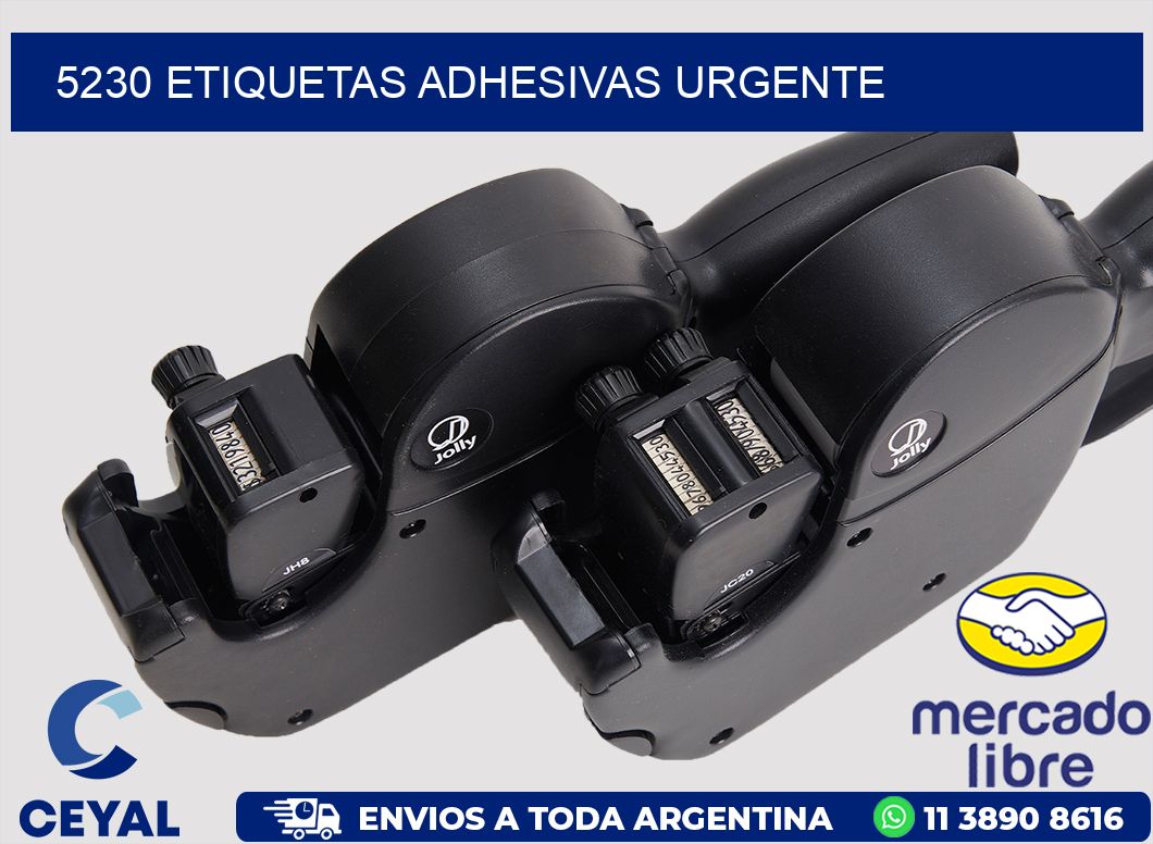 5230 ETIQUETAS ADHESIVAS URGENTE