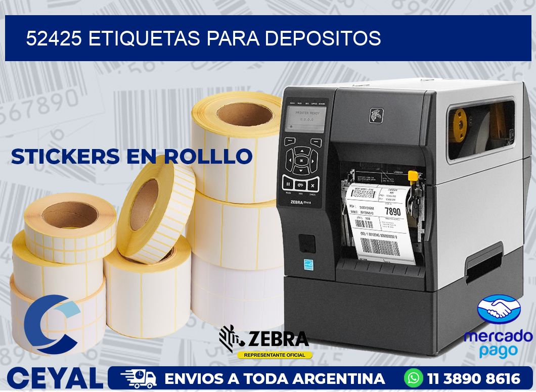 52425 ETIQUETAS PARA DEPOSITOS