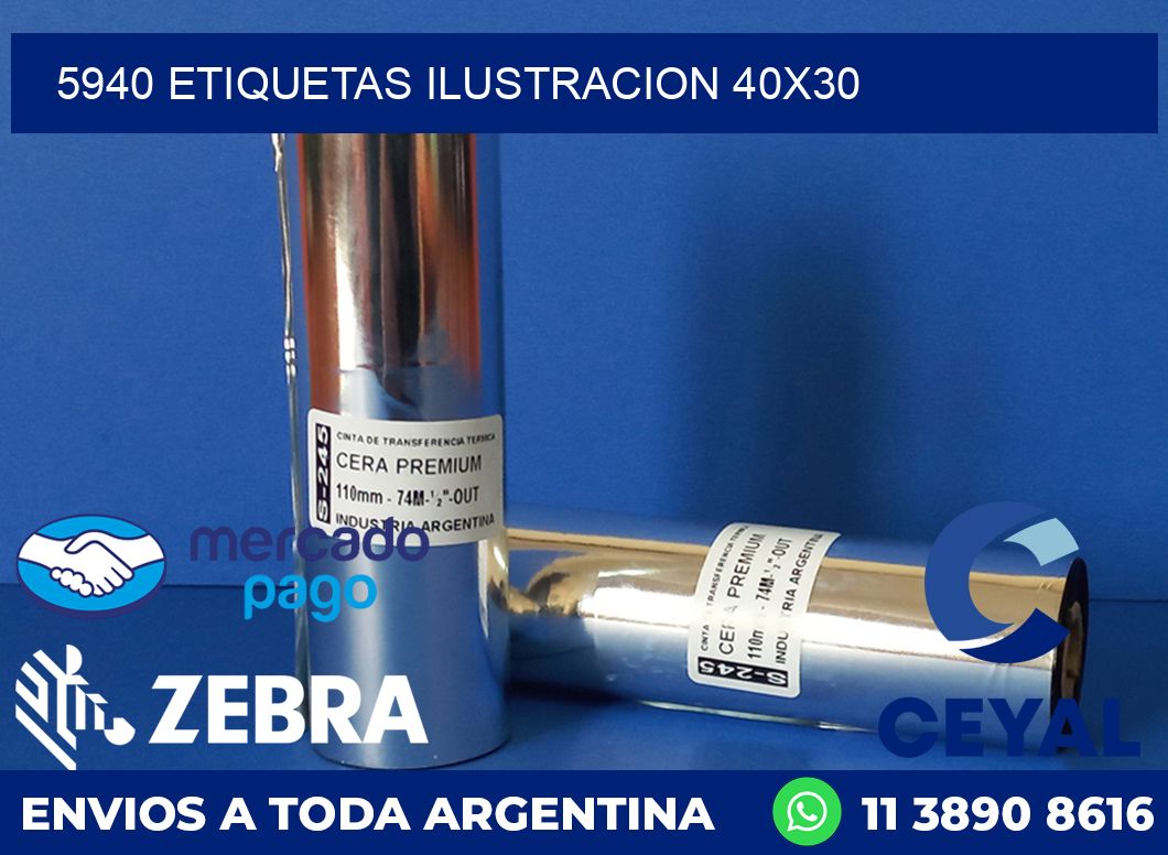 5940 ETIQUETAS ILUSTRACION 40X30
