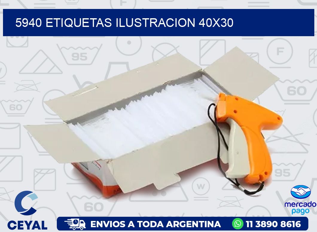 5940 ETIQUETAS ILUSTRACION 40X30