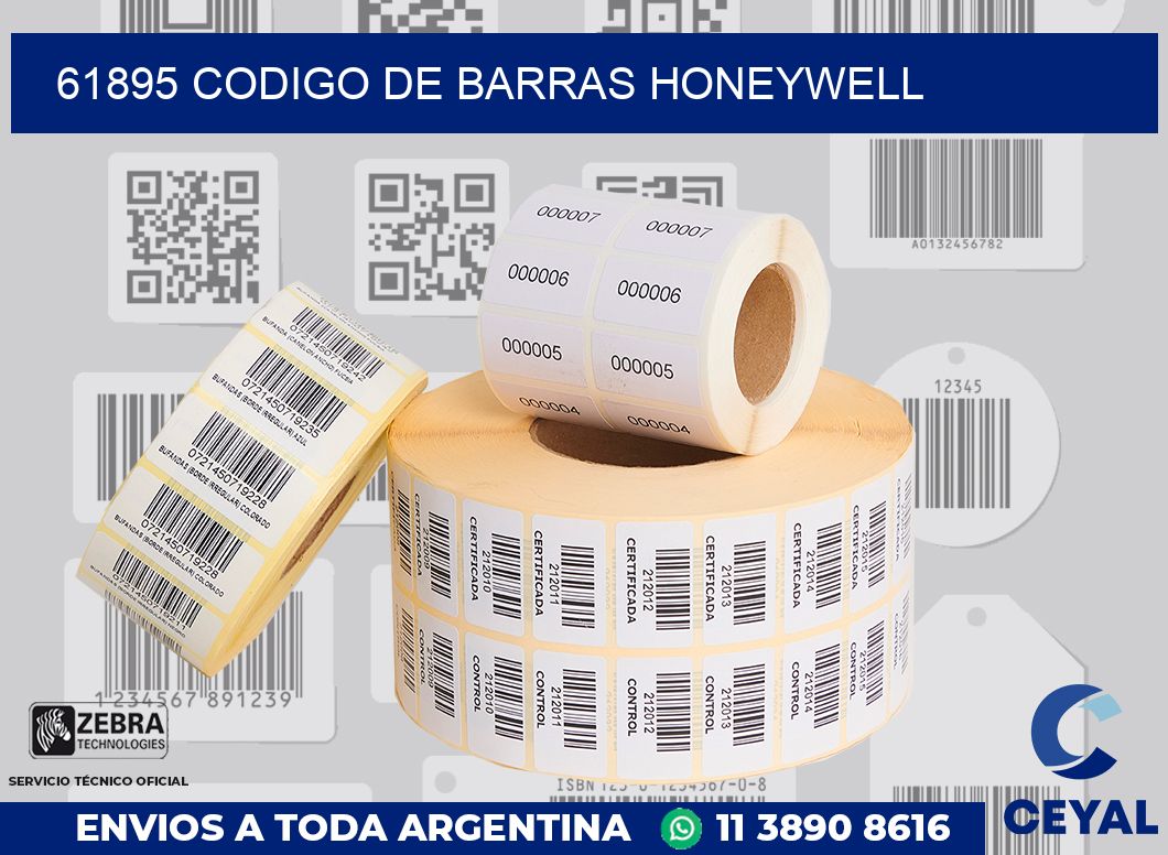 61895 CODIGO DE BARRAS HONEYWELL