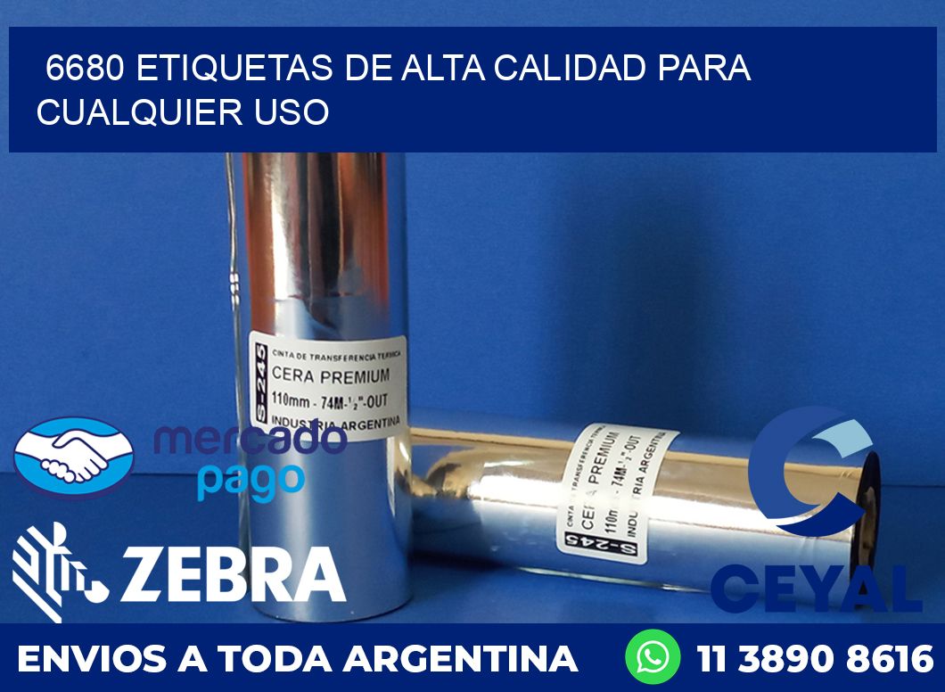 6680 ETIQUETAS DE ALTA CALIDAD PARA CUALQUIER USO