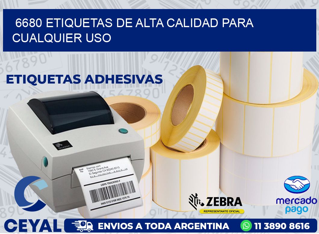 6680 ETIQUETAS DE ALTA CALIDAD PARA CUALQUIER USO