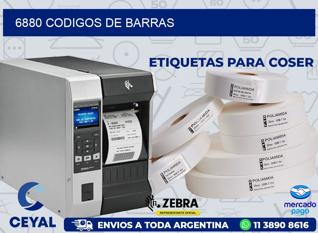 6880 CODIGOS DE BARRAS