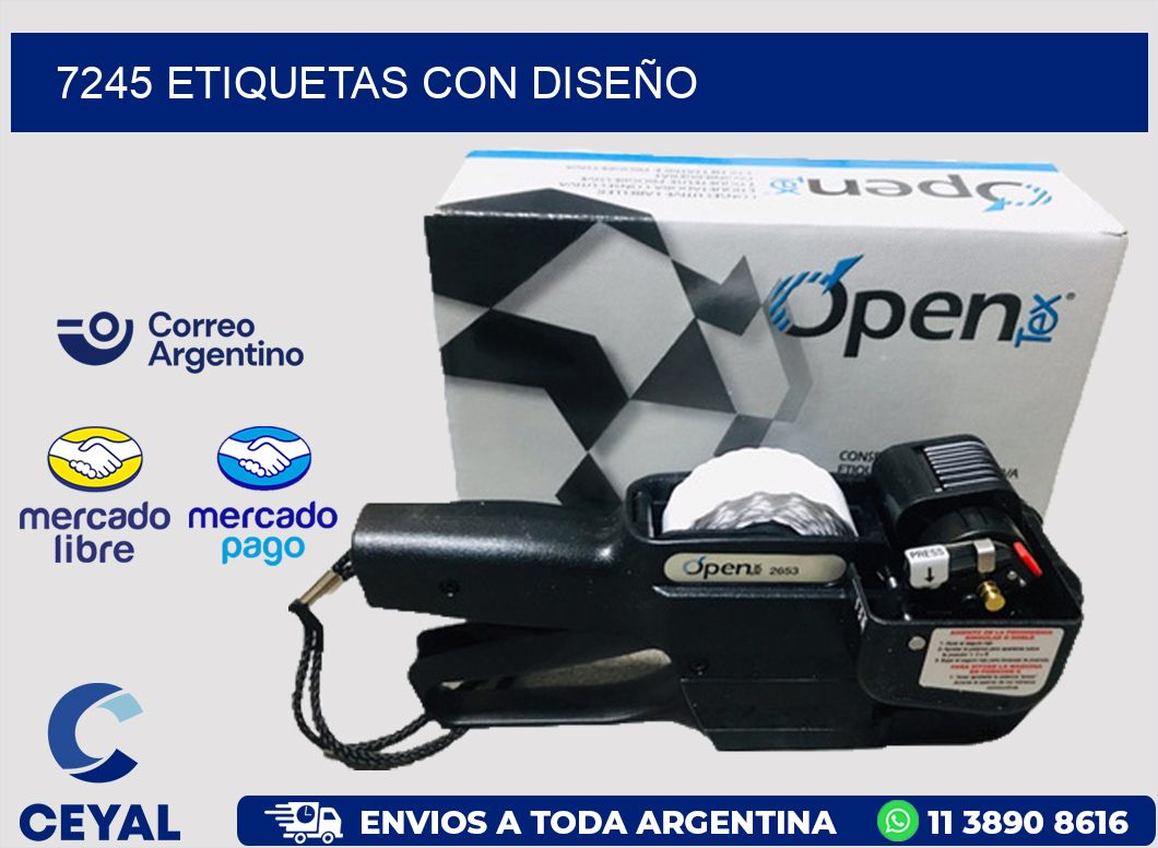 7245 ETIQUETAS CON DISEÑO