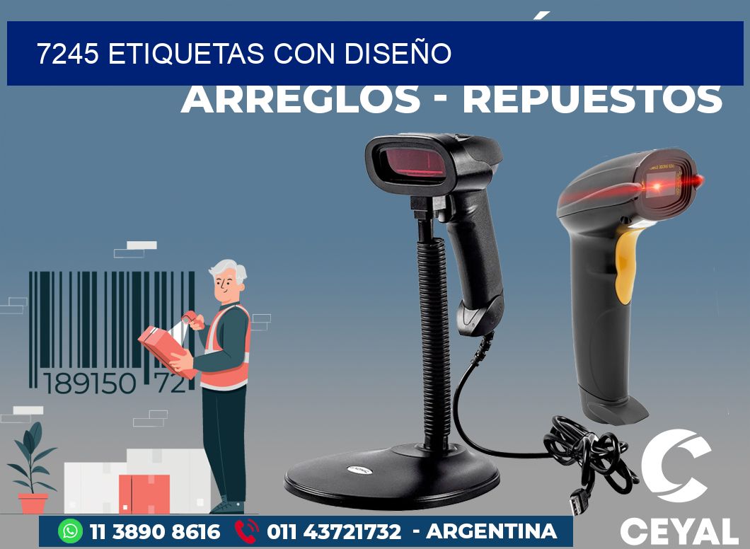 7245 ETIQUETAS CON DISEÑO