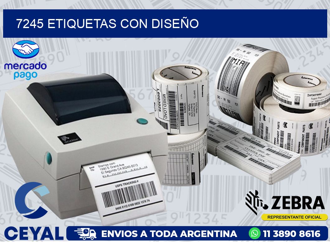 7245 ETIQUETAS CON DISEÑO