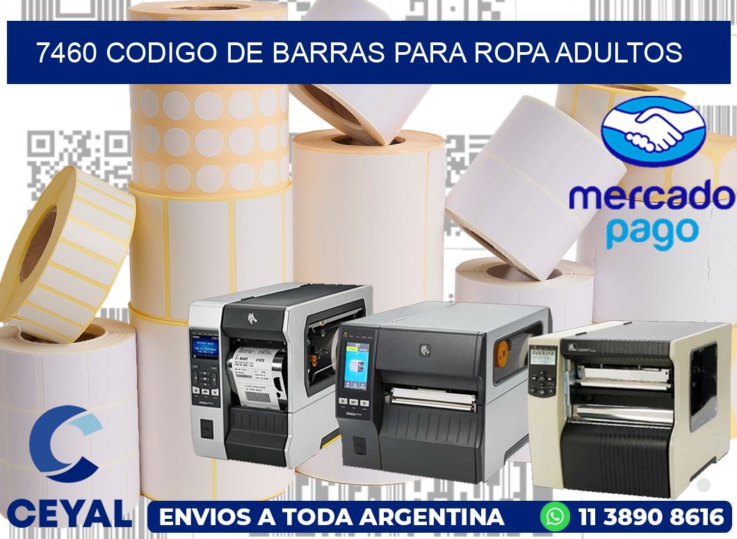7460 CODIGO DE BARRAS PARA ROPA ADULTOS