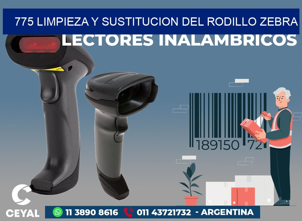 775 LIMPIEZA Y SUSTITUCION DEL RODILLO ZEBRA
