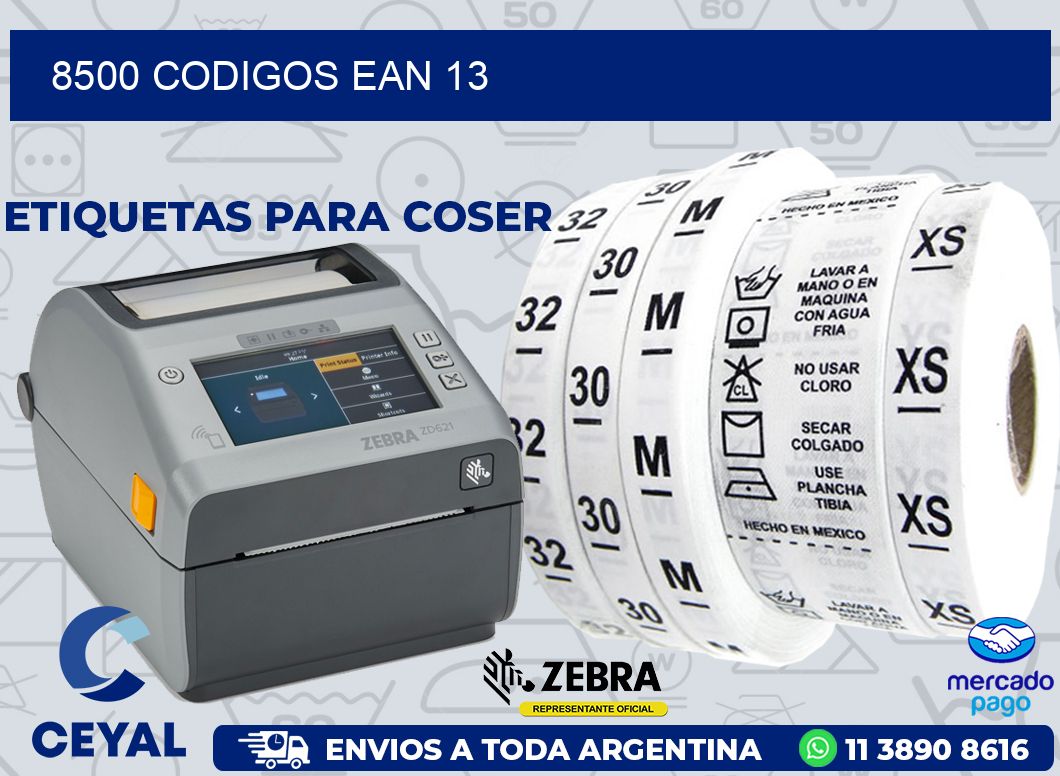 8500 CODIGOS EAN 13