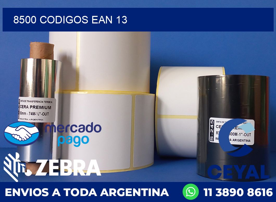 8500 CODIGOS EAN 13