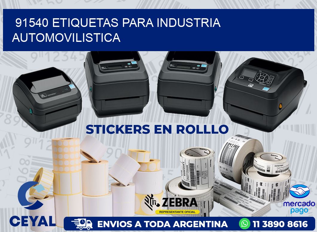 91540 ETIQUETAS PARA INDUSTRIA AUTOMOVILISTICA