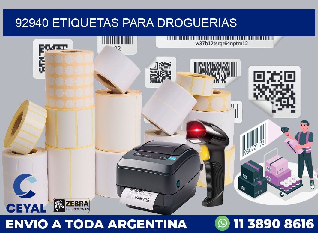 92940 ETIQUETAS PARA DROGUERIAS