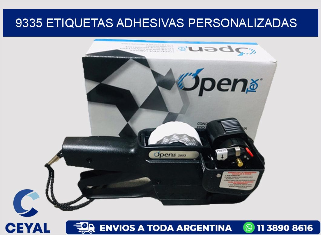 9335 ETIQUETAS ADHESIVAS PERSONALIZADAS