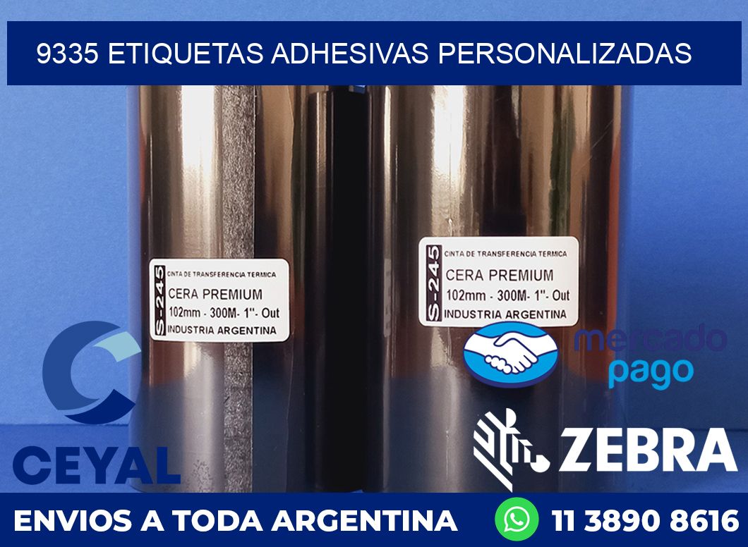 9335 ETIQUETAS ADHESIVAS PERSONALIZADAS