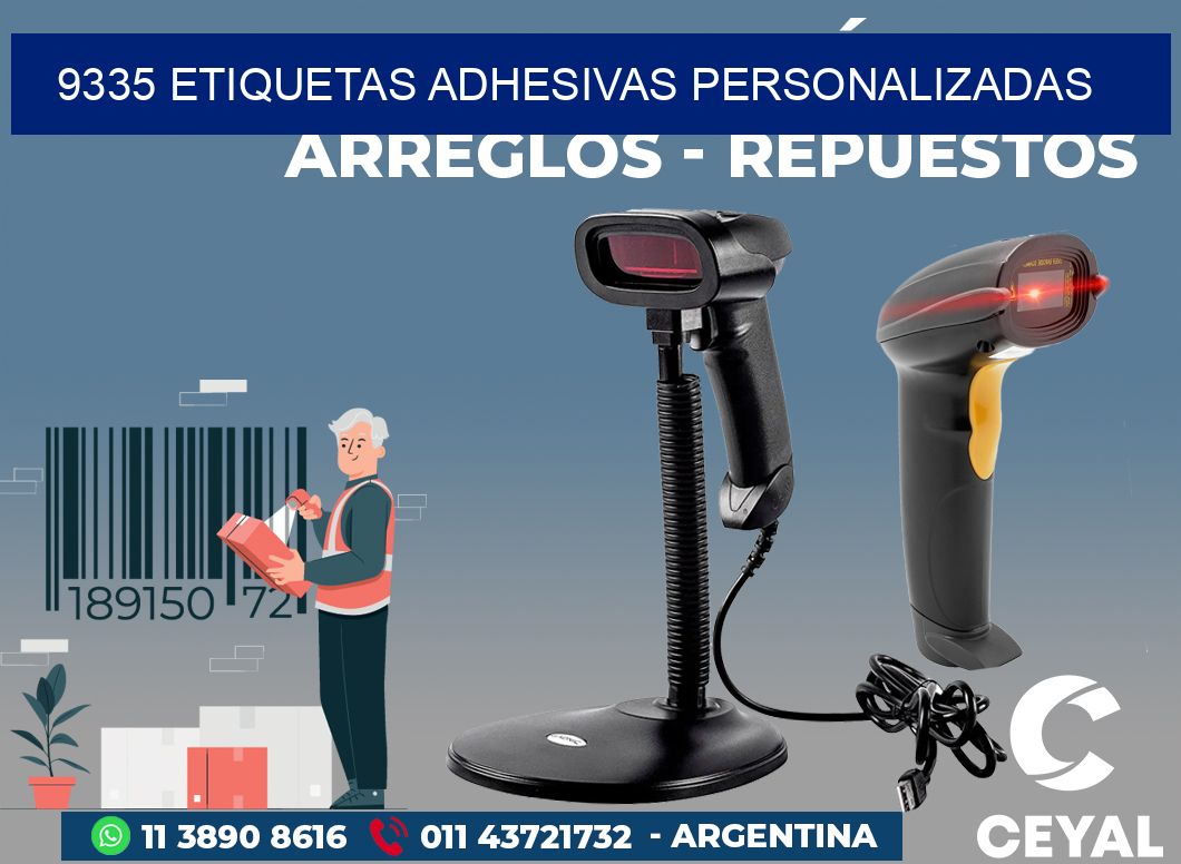 9335 ETIQUETAS ADHESIVAS PERSONALIZADAS