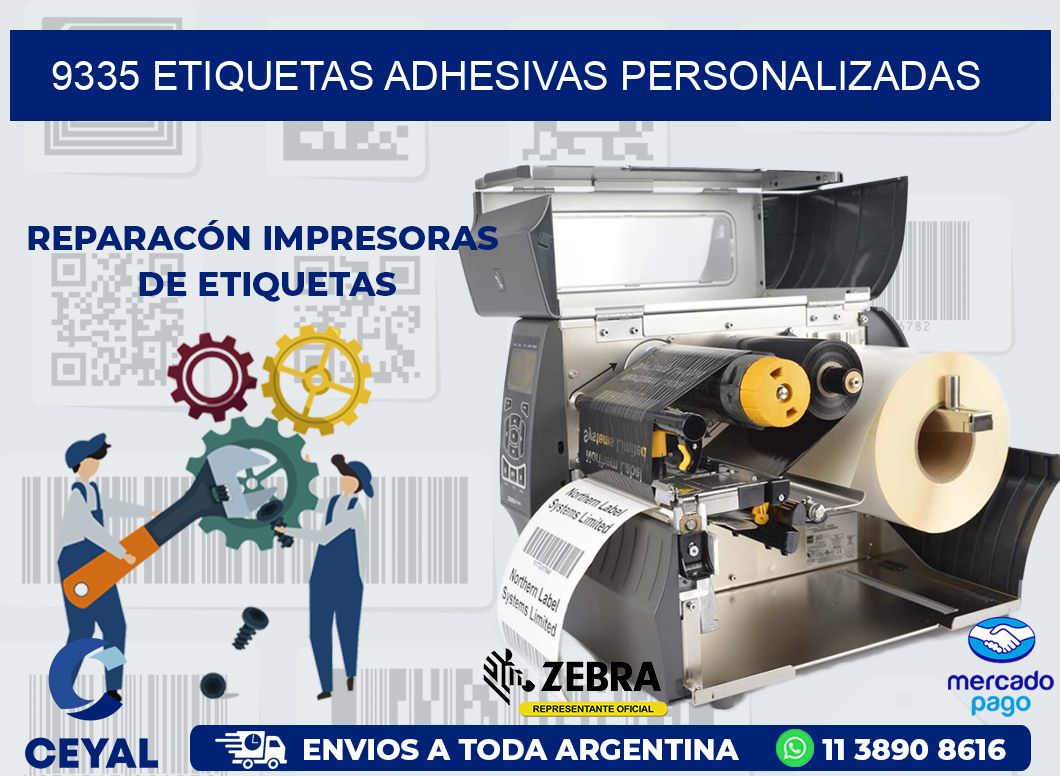 9335 ETIQUETAS ADHESIVAS PERSONALIZADAS