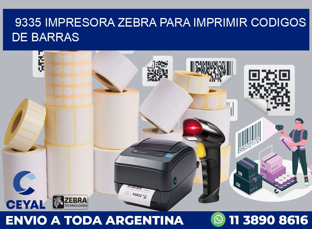 9335 IMPRESORA ZEBRA PARA IMPRIMIR CODIGOS DE BARRAS