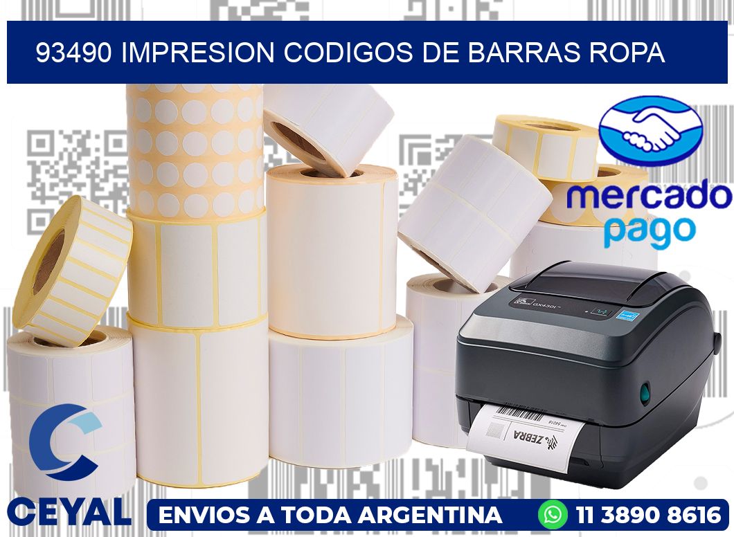93490 IMPRESION CODIGOS DE BARRAS ROPA