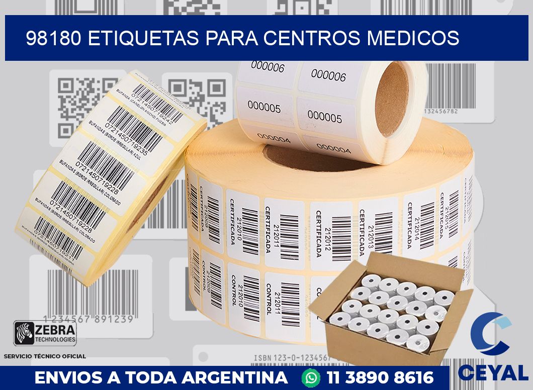 98180 ETIQUETAS PARA CENTROS MEDICOS
