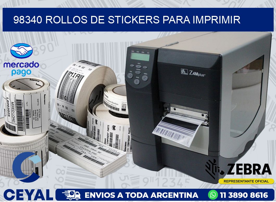 98340 ROLLOS DE STICKERS PARA IMPRIMIR