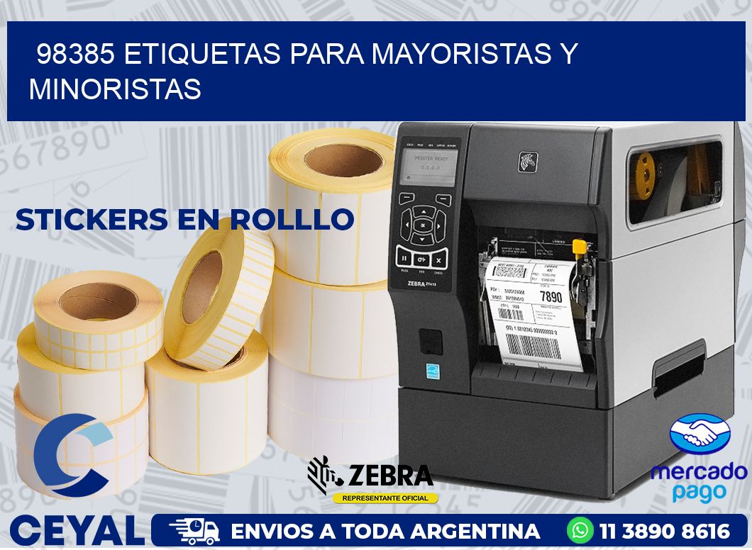 98385 ETIQUETAS PARA MAYORISTAS Y MINORISTAS