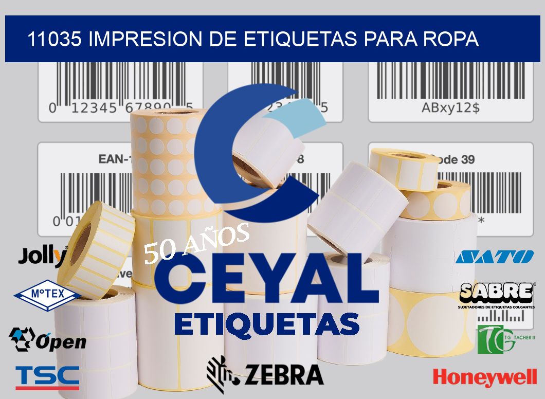11035 IMPRESION DE ETIQUETAS PARA ROPA