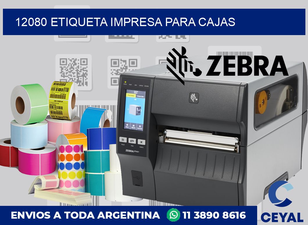 12080 ETIQUETA IMPRESA PARA CAJAS