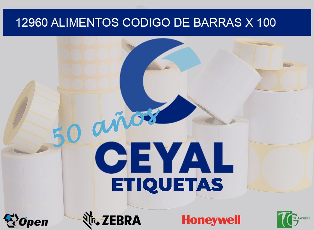 12960 alimentos codigo de barras x 100