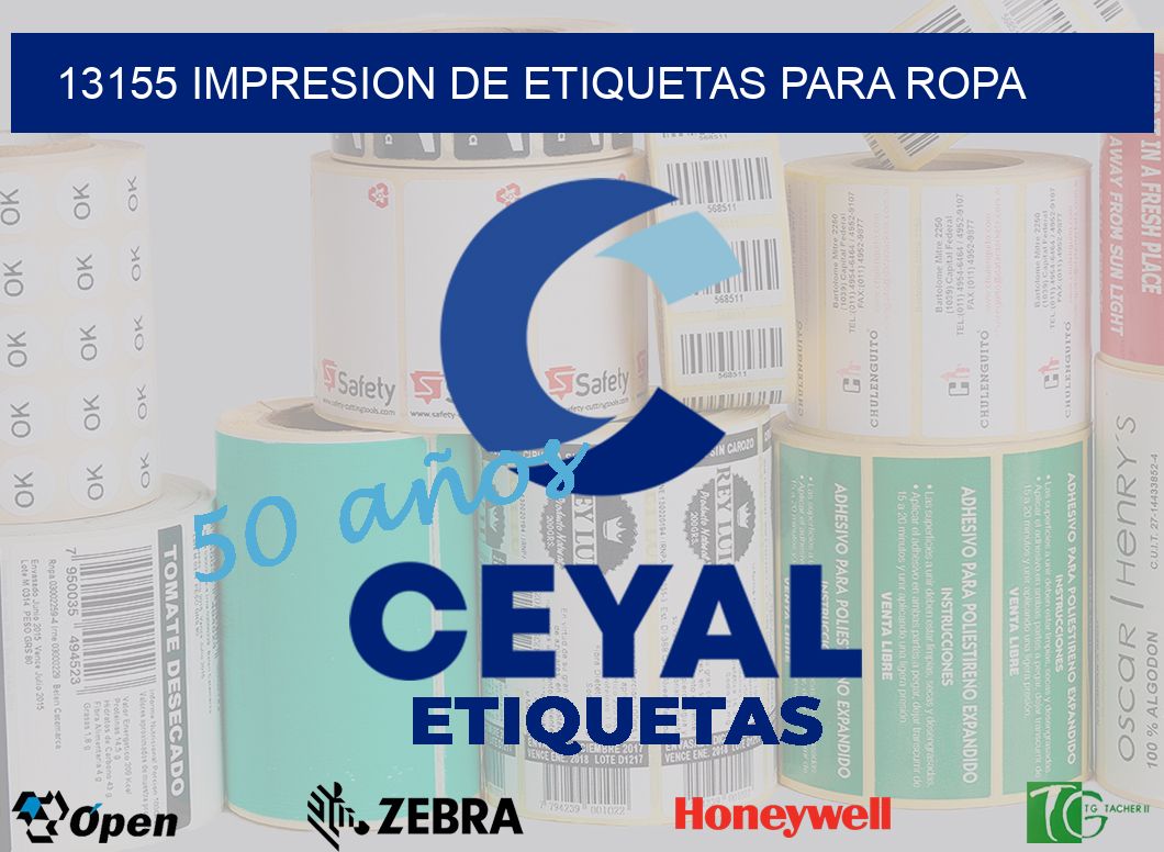 13155 IMPRESION DE ETIQUETAS PARA ROPA