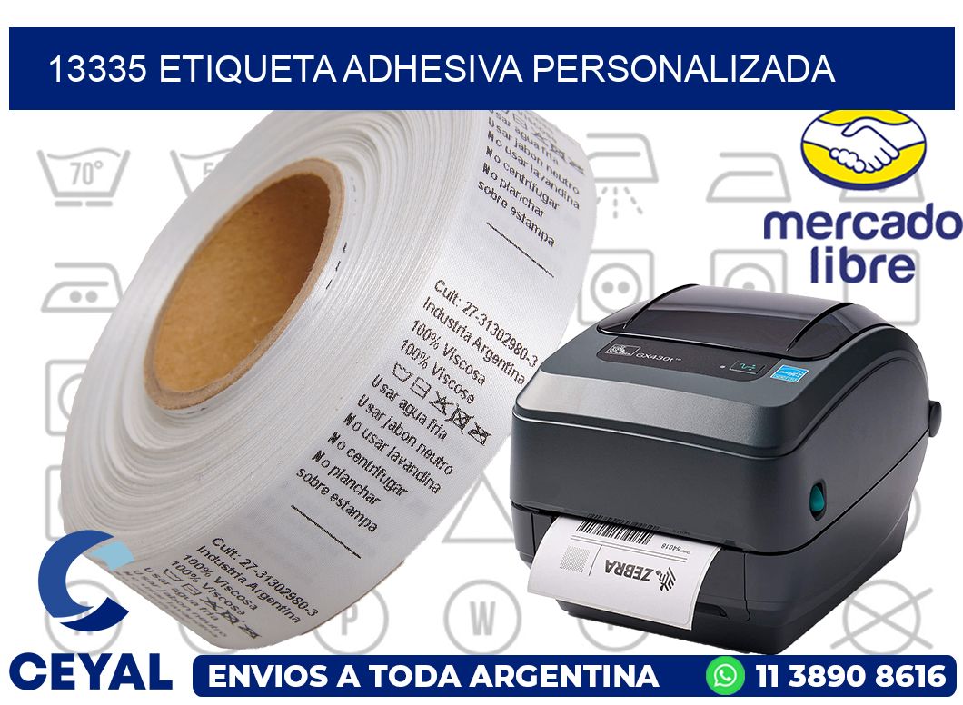 13335 ETIQUETA ADHESIVA PERSONALIZADA