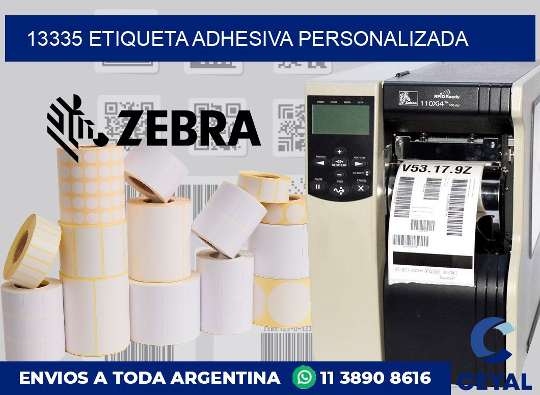 13335 ETIQUETA ADHESIVA PERSONALIZADA