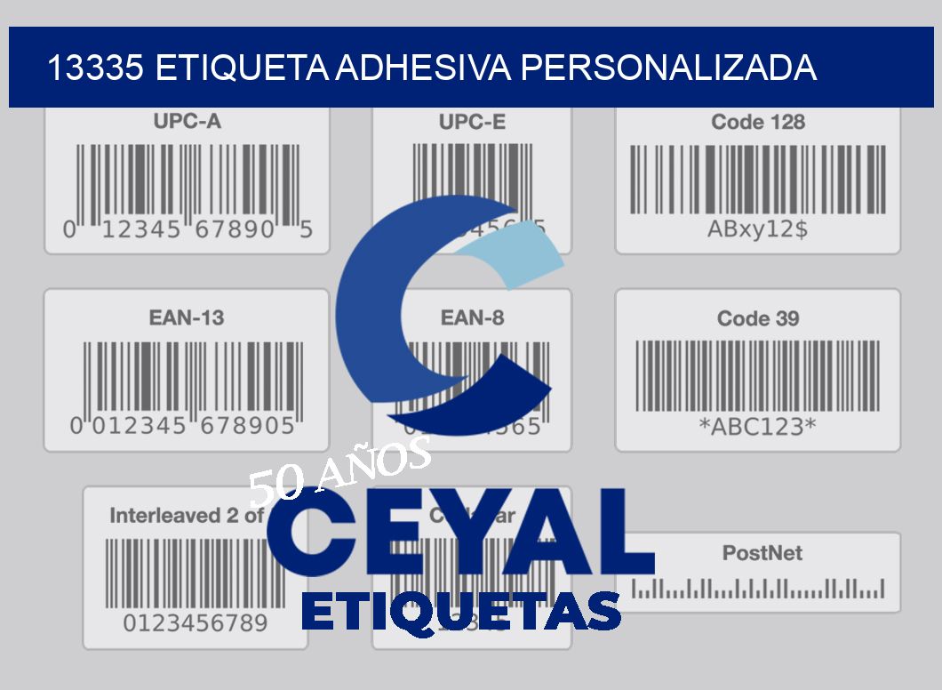 13335 ETIQUETA ADHESIVA PERSONALIZADA