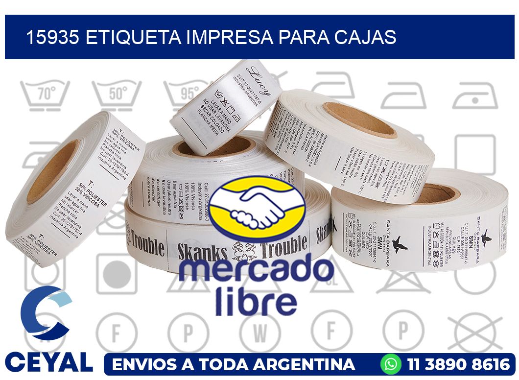 15935 ETIQUETA IMPRESA PARA CAJAS
