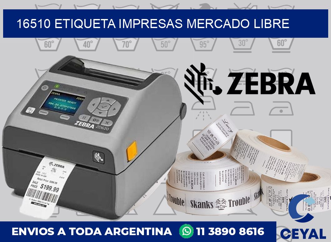 16510 ETIQUETA IMPRESAS MERCADO LIBRE