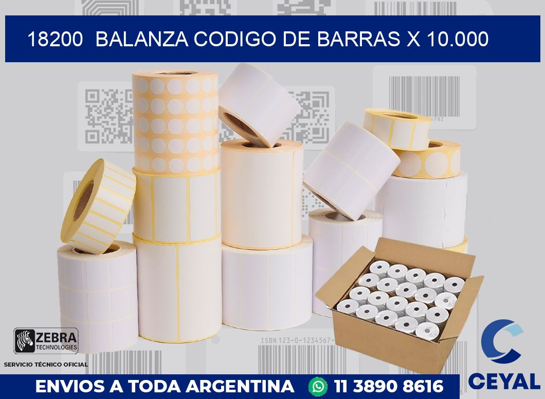 18200  balanza codigo de barras x 10.000