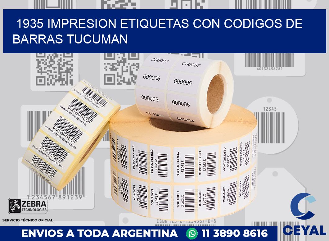 1935 IMPRESION ETIQUETAS CON CODIGOS DE BARRAS TUCUMAN